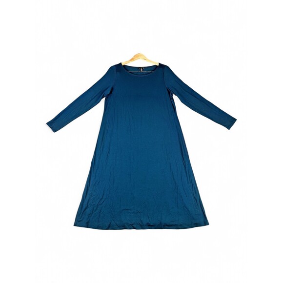 Eileen Fisher Dresses & Skirts - Eileen Fisher Long-Sleeve‎ A-Line Dress Size L Teal